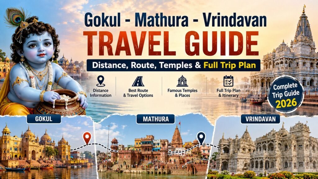Gokul Mathura Vrindavan Travel Guide — Distance, Route, Temples & Full Trip Plan